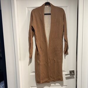 Babaton Camel-Tan Knit Cardigan (size XS)